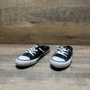 Converse Shoreline Black Canvas Slip In Sneakers Women's Size 9